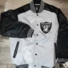 Aaron Las Vegas Raiders Satin Varsity Jacket