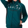 Bette Hahn Philadelphia Eagles Green Full-Zip Jacket