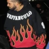 Drake Vaffanculo Flame Fleece Hoodie