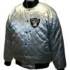 Easton Las Vegas Raiders Quilted Varsity Jacket