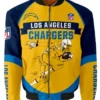 Karter Los Angeles Chargers Printed Bomber Jacket