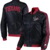 Lainey Houston Texans Satin Varsity Jacket