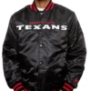 Latrena Houston Texans Black Satin Full-Snap Jacket