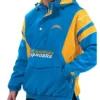 Los Angeles Chargers Half-Zipper Hooded Jacket