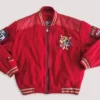 Telly Beer San Francisco 49ers Red Bomber Jacket