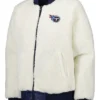 Tennessee Titans Duane Wiza White Sherpa Jacket
