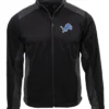 Tuckie Detroit Lions Black Full-Zip Jacket