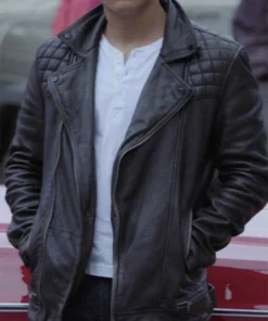 13 Reasons Why Tony Padilla Black Biker Leather Jacket