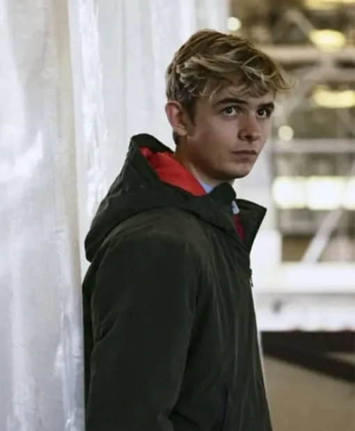 2021 Alex Rider Otto Farrant Green Jacket With Hood