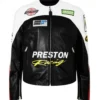 8 Ball Preston Black And White Leather Jacket