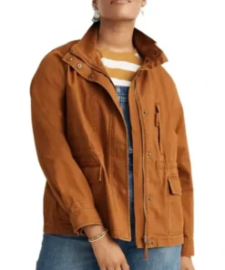 9-1-1 S04 Maddie Kendall Brown Cotton Jacket