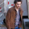 A Complete Unknown Timothée Chalamet Fur Leather Jacket
