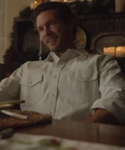 A Cowboy Christmas Romance 2023 Coby Mason White Shirt