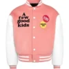A Few Good Kids Strike Pink Varsity Jacket
