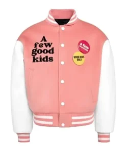 A Few Good Kids Strike Pink Varsity Jacket