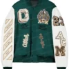 AC Milan Varsity Bomber Green Jacket