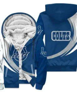 Aaron Indianapolis Colts Faux Fur Bomber Jacket