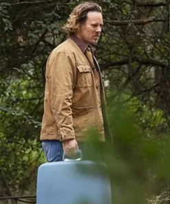 Aaron Jeffery Pieces of Her Cotton Brown Jacket