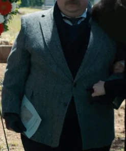 Aaron Munoz Stranger Things Grey Wool Coat