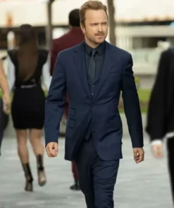 Aaron Paul Westworld S03 Blue Notch Collar Blazer Suit