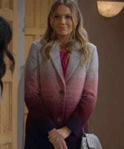 Abby Newman The Young and The Restless Belair Dip Dye Coat For Sale
