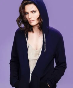 Absentia S03 Stana Katic Blue Zip Up Hoodie