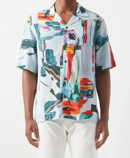 Access Daily Scott Evans Abstract Print Cotton Shirt For Men And Women