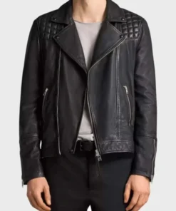 Adam Demos Sex/Life Black Quilted Biker Jacket