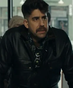 Adam Goldberg The Equalizer Black Leather Jacket