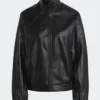 Adicolor Trefoil Black Leather Jacket