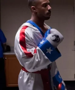 Adonis-Johnson-Creed-II-White-Robe-Coat