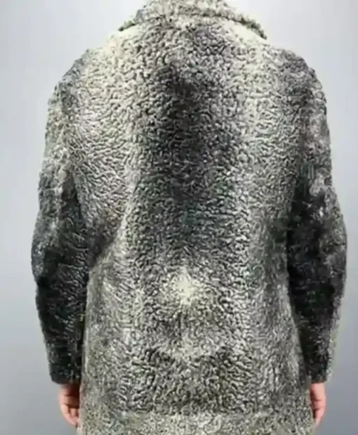Adrienne Persian Lamb Coat Silver Grey Fur Jacket For Men And Women