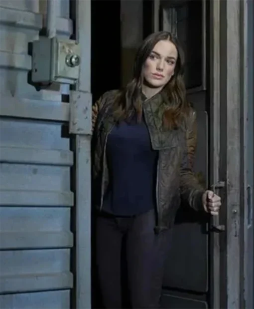 Agents Of Shield Jemma Simmons Brown Bomber Jacket