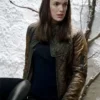 Agents Of Shield Jemma Simmons Brown Quilted Bomber Jacket