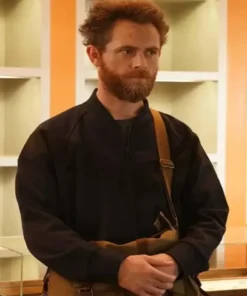 Agents of Shield Pax Black Fleece Bomber Jacket