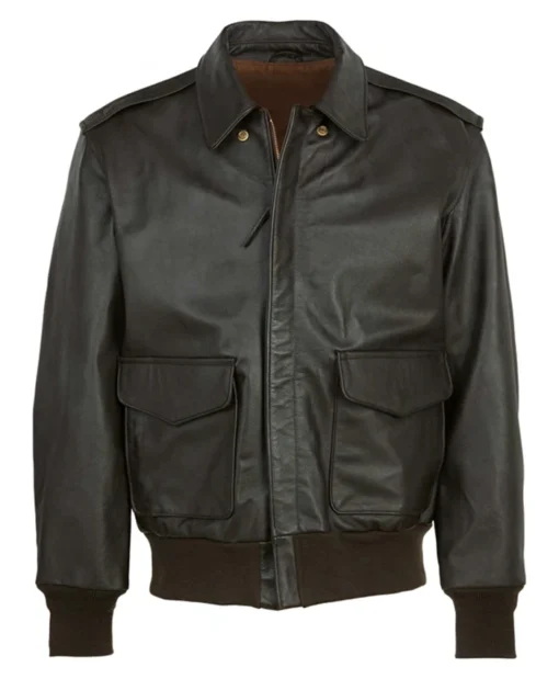 Agsu Black Bomber Leather Jacket