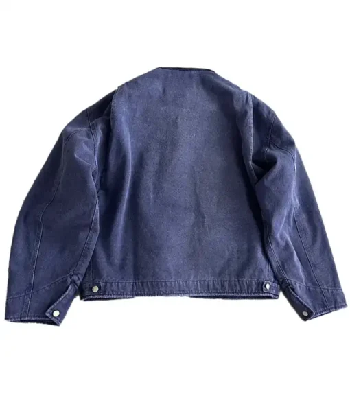 Akimbo Blue Zipper Denim Jacket For Men And Women