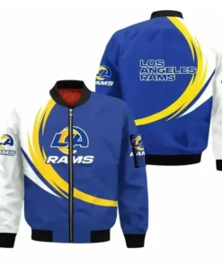Alan Los Angeles Rams Printed Bomber Jacket