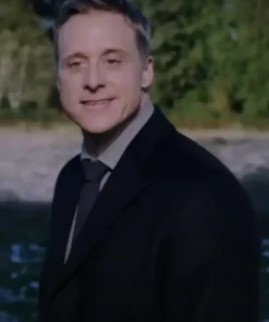 Alan Tudyk Resident Alien Black Wool Coat