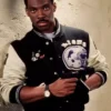Alex Foley Beverly Hills Cop Varsity Bomber Black Jacket