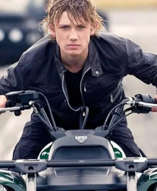 Alex Pettyfer Alex Rider Stormbreaker Black Leather Jacket