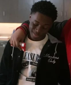 Alex R. Hibbert The Chi Black Wool Varsity Jacket