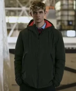 Alex Rider Otto Farrant Green Hooded Jacket