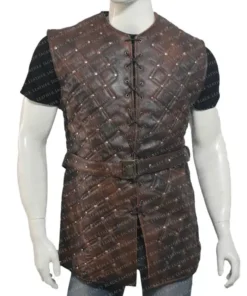 Alexander Ludwig Vikings TV Series Bjorn Ironside Brown Leather Vest