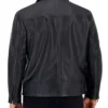 Alfani Faux Leather Black Jacket For Men And Women