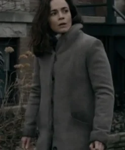 Alice Braga TV-Series Dark Matter Amanda Lucas Grey Wool Trench Coat