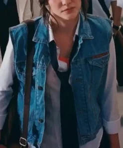 Alina Boz Love 101 Eda Blue Denim Vest