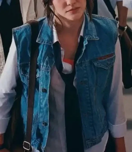 Alina Boz Love 101 Eda Blue Denim Vest