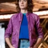 Alison Brie Glow Ruth Wilder Leather Jacket