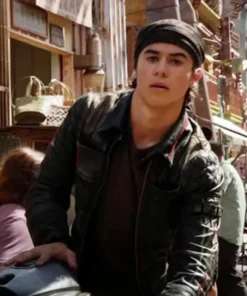 Alita Battle Angel Hugo Biker Black Leather Jacket